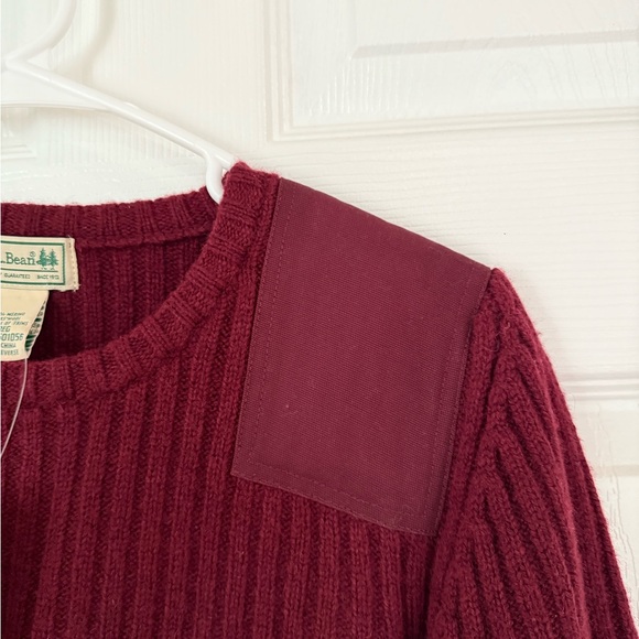 L.L. Bean Merino Wool Burgundy Sweater - Picture 5 of 7